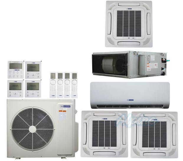 Photo of Blueridge BXM2Z48UC0-9CC8-9CC8-9CC8-9WM-24CDH 48,000 BTU (4 Ton) 5-Zone 19 SEER2 Inverter R-32 XM2 Series Heat Pump Ultra Cool/Ultra Heat System 61422