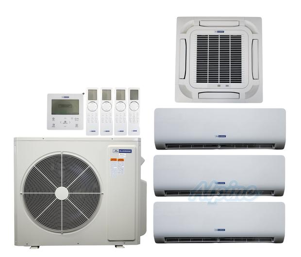 Photo of Blueridge BXM2Z30UC0-9CC8-9WM-9WM-12WM 28,400 BTU (2.4 Ton) 4-Zone 21 SEER2 Inverter R-32 XM2 Series Heat Pump Ultra Cool/Ultra Heat System 61350