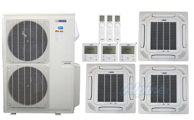 Photo of Blueridge BXM2Z55UC0-12CC8-18CC8-24CC8 55000 BTU (4.58 Ton) 3-Zone 21 SEER2 Inverter R-32 XM2 Series Heat Pump Ultra Cool/Ultra Heat System 63965