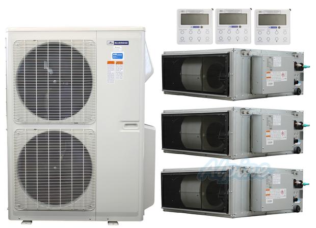 Photo of Blueridge BXM2Z55UC0-12CDH-18CDH-24CDH 55000 BTU (4.58 Ton) 3-Zone 19 SEER2 Inverter R-32 XM2 Series Heat Pump Ultra Cool/Ultra Heat System 63967