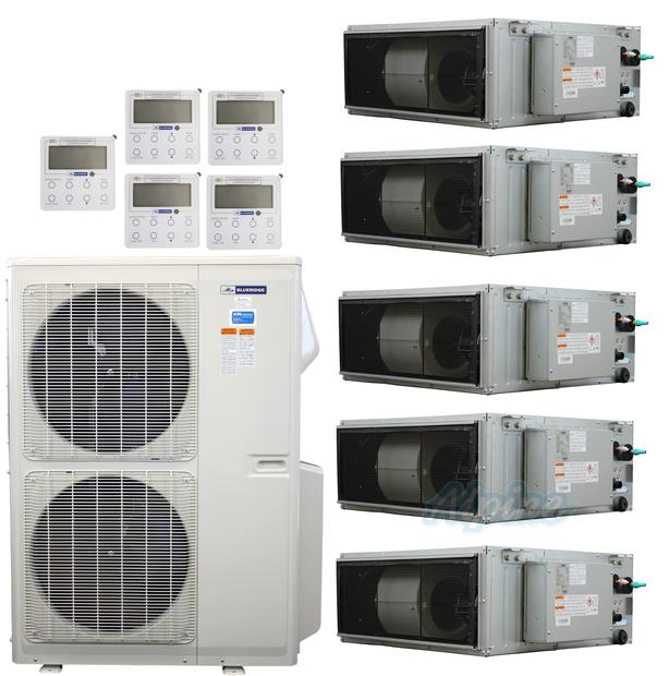 Photo of Blueridge BXM2Z55UC0-9CDH-9CDH-12CDH-18CDH-24CDH 55000 BTU (4.58 Ton) 5-Zone 19 SEER2 Inverter R-32 XM2 Series Heat Pump Ultra Cool/Ultra Heat System 63975