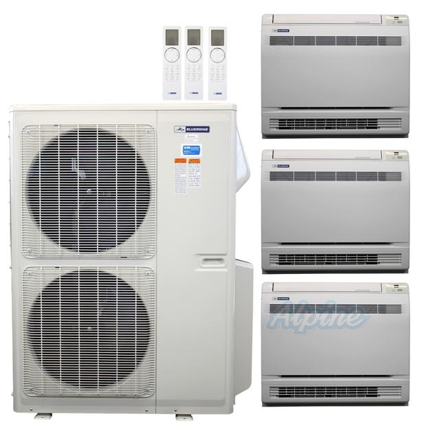 Photo of Blueridge BXM2Z55UC0-12LW-18LW-18LW 55000 BTU (4.58 Ton) 3-Zone 21 SEER2 Inverter R-32 XM2 Series Heat Pump Ultra Cool/Ultra Heat System 63969