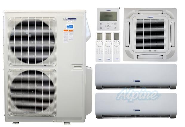 Photo of Blueridge BXM2Z55UC0-12WM-18CC8-24WM 55000 BTU (4.58 Ton) 3-Zone 21 SEER2 Inverter R-32 XM2 Series Heat Pump Ultra Cool/Ultra Heat System 63966