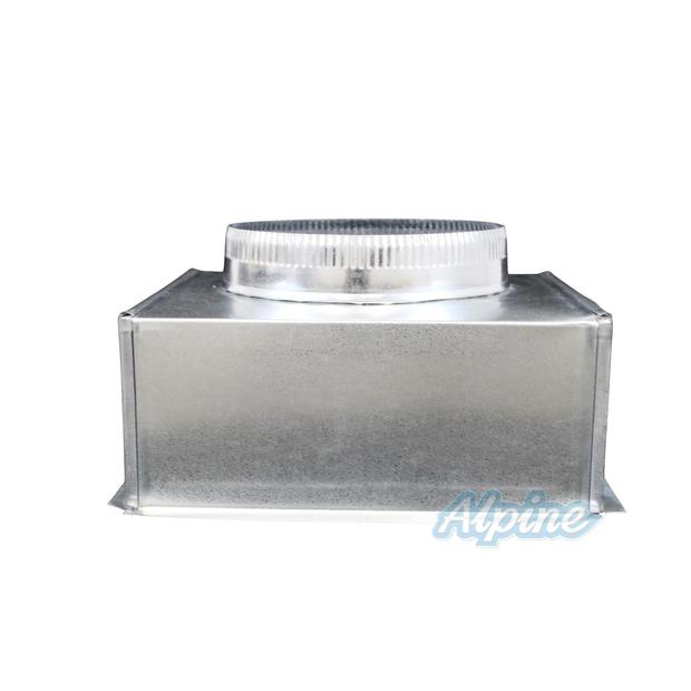 Photo of Alpine 14514510CRB (Item No. 722410) 14 1/2 x 14 1/2 x 10 (Round Connection) Non Insulated Ceiling Return Box 62617