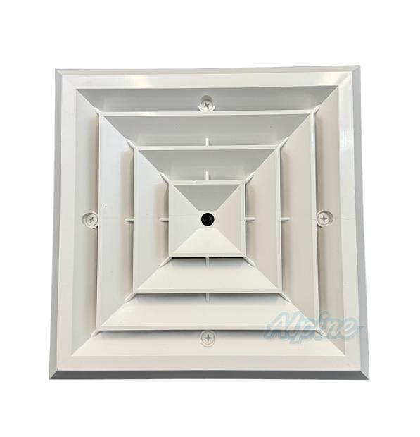 Photo of Rectorseal 81914 8in x 8in Ceiling Diffuser w/ 4-way Grille 54860