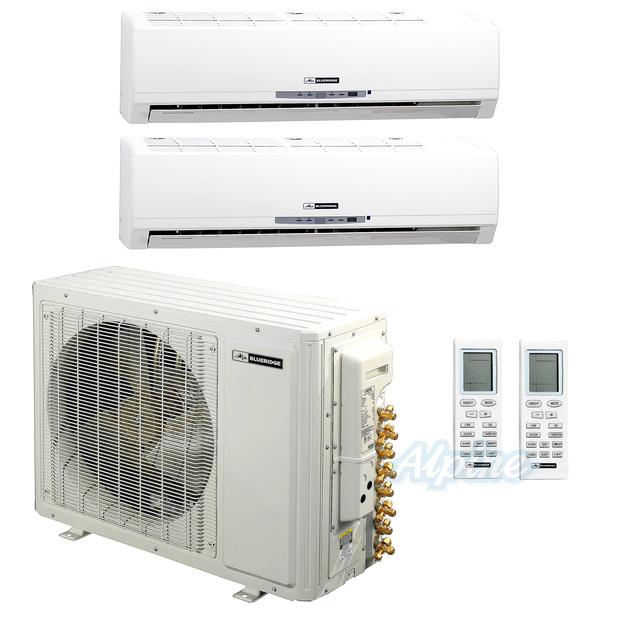Photo of Blueridge BMKH30DM-12W-12W 24,000 BTU (2.0 Ton) 16 SEER Dual Zone Ductless Mini-Split Heat Pump System 24941