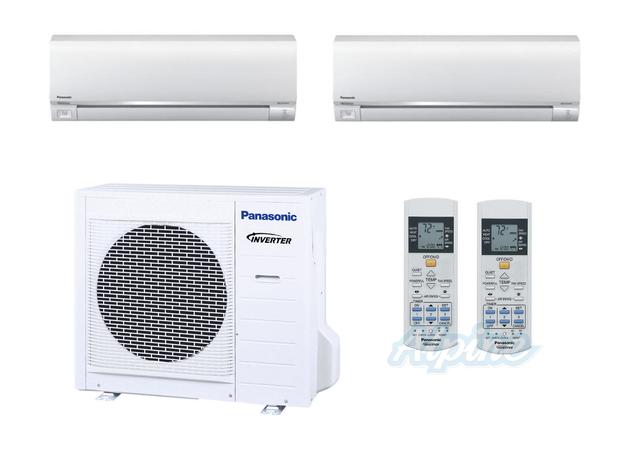 Photo of Panasonic PMZ18DR18-9W-12W 18,000 BTU (1.5 Ton) 18 SEER Dual Zone Ductless Mini-Split Heat Pump System 23818