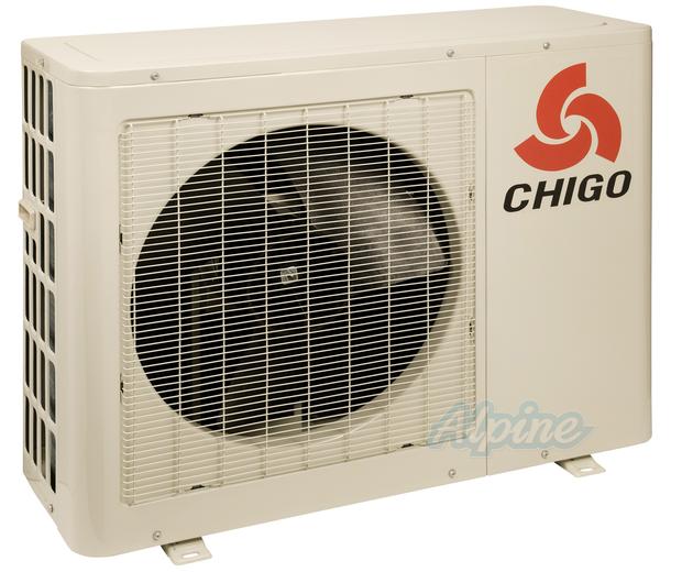 Photo of Chigo QCHD24 24,000 BTU Cooling (2 Ton), 25,000 BTU Heating, 14.2 SEER Heating/Cooling (Heat Pump), Dual-Zone Mini-Split System, 230 Volts, R-410A Refrigerant 9915
