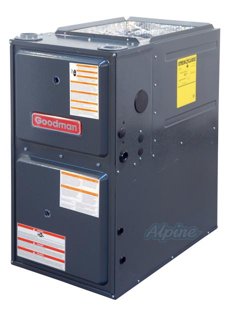 Photo of Goodman GMSS921205DN 120,000 BTU Furnace, 92% Efficiency, 1-Stage Burner, 2000 CFM Multi-Speed Blower, Upflow/Horizontal Flow Application 28920