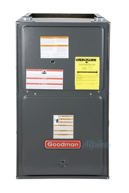 Photo of Goodman GCVC950714CX 69,000/48,000 BTU Furnace, 95% Efficiency, 2-Stage Burner, 1,600 CFM Variable Speed Blower, Horizontal / Downflow Application 10595