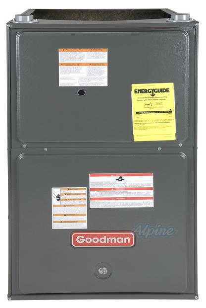 Photo of Goodman GCVM961005DX 100,000 BTU Furnace, 95% Efficiency, Modulating Burner, 2,000 CFM Variable Speed Blower, Horizontal / Downflow Application 11728