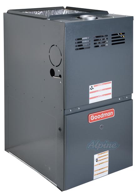 Photo of Goodman GMEC800805CN 80,000 BTU Furnace, 80% Efficiency, 2 Stage Burner, 2000 CFM, Multi-Speed Upflow/Horizontal Flow Application 11161