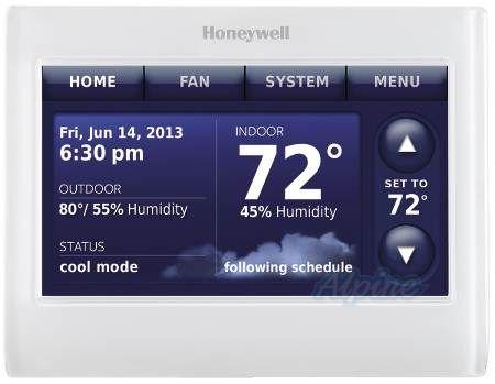 Photo of Honeywell THX9421R5021WW Redesigned Prestige IAQ Thermostat, 4 Stage Heat / 2 Cool, with HD Touchscreen 13107