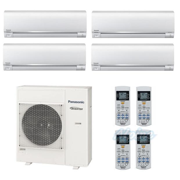 Photo of Panasonic PMZ36DR185-9W-12W-18W-18W 36,000 BTU (3.0 Ton) 18.5 SEER Four Zone Ductless Mini-Split Heat Pump System 23860