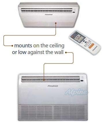 Photo of Friedrich S24YF 22,200 BTU (1.9 Ton), 15 SEER Heating / Cooling (Heat Pump) Ceiling and Floor Universal Ductless Mini-Split System, 230 Volts, R-410A Refrigerant 14284