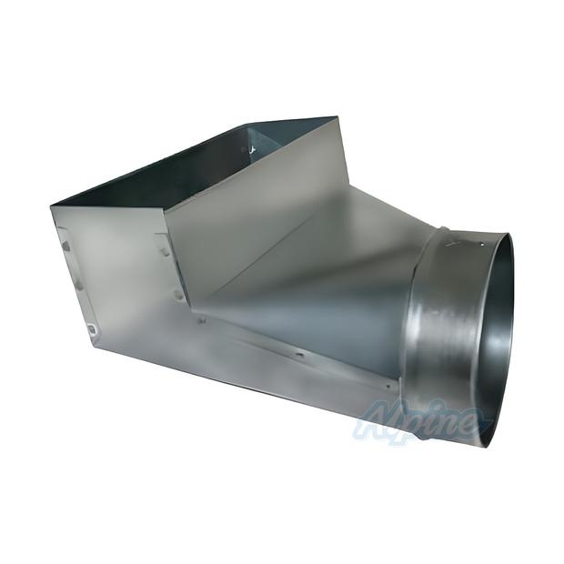 Photo of Alpine 90RB2124 2-1/4" x 12" 90° Register Boot, 4" Round Pipe Connection 64696
