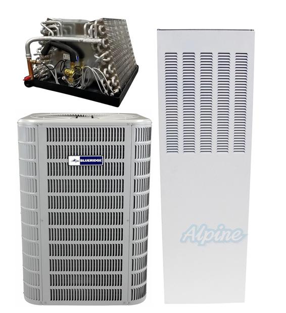 Photo of Mixed BH714S36P-CM36B4J-177L-000-AED-L-004+FCLL15-A2LZS 3 Ton 14.3 SEER2 R-454B Downflow System – Heat Pump & 51,180 BTU Electric Mobile Home Furnace & Uncased Evap Coil 64249