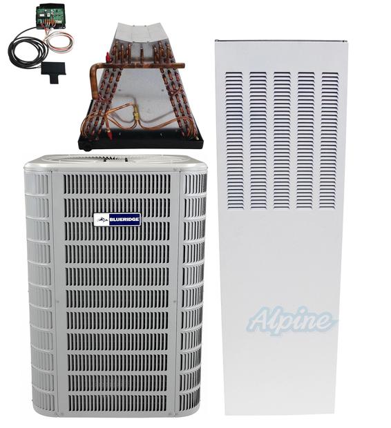 Photo of Mixed BH714S36P-CM36B4J-177L-000-AED-L-004+FCLL15-A2LZS 3 Ton 14.3 SEER2 R-454B Downflow System – Heat Pump & 51,180 BTU Electric Mobile Home Furnace & Uncased Evap Coil 64487