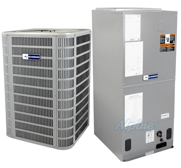 Photo of Blueridge BHP17L60P-BE5V60MA4X (Kit No. D1917) 5 Ton Heat Pump, 5 Ton Multi-Positional Variable Speed Air Handler, 15 SEER / 14.7 SEER2 Split System Kit 48458