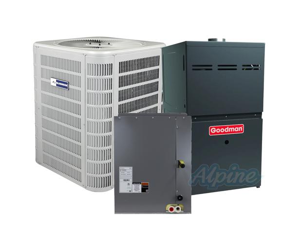Photo of Mixed BH714S48P-GRVT801005CN-BC748CCT-71-27A05 4 Ton 14 SEER2 R-454B Upflow Dual-Fuel System – Heat Pump & 100,000 BTU 80% Two Stage Variable Speed Gas Furnace & Evap Coil 60948