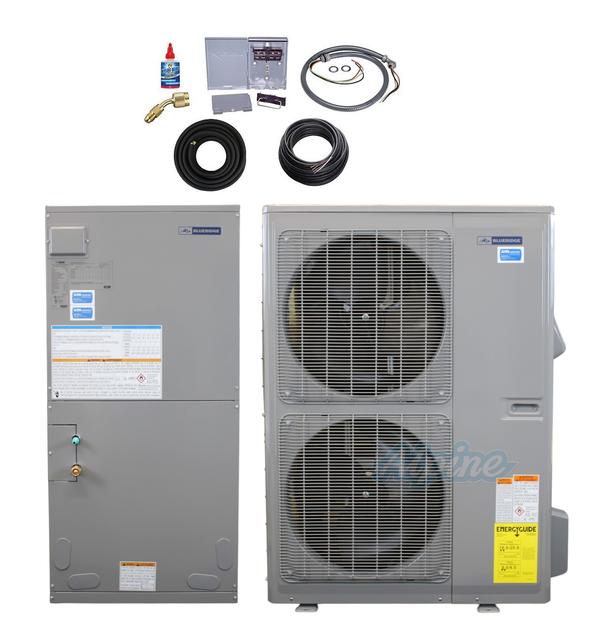 Photo of Blueridge BNG2Z60SCN-48DH-KIT25 48,000 BTU 20 SEER Ultra Efficient Inverter Heat Pump AHU Complete System KIT 25 FT 63673