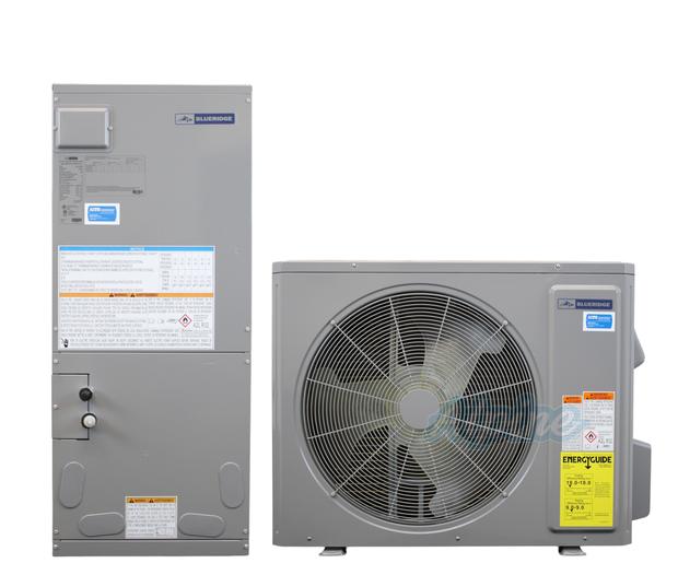 Photo of Blueridge BNG3Z18UCN-18DH 18,000 BTU 18 SEER2 Ultra Efficient Inverter Heat Pump AHU Complete System 63668