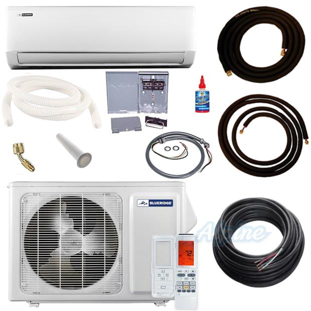 Photo of Blueridge BMKH0938 KIT15 9,000 BTU (0.8 Ton) 1-Zone 27 SEER2 Inverter R-410A XS5 Heat Pump Ultra Cool/Ultra Heat System KIT 15 FT 39453