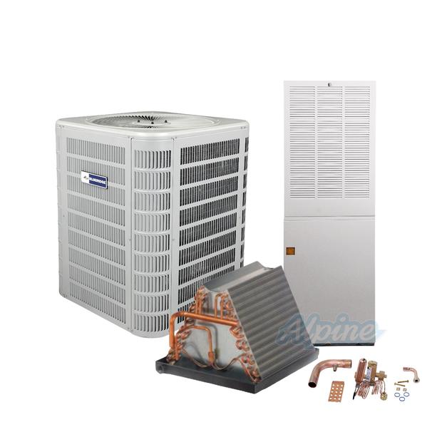 Photo of Blueridge BHP17L36P-AHE7ED-010K3-CM36B3G (Kit No. D2508) 3 Ton Heat Pump, 31,000 BTU 9.6kW Mobile Home Electric Furnace, 14.7 SEER2 Downflow Split System Kit 56989