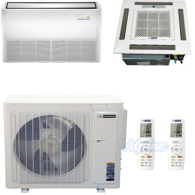 Photo of Blueridge BMKH3021-18C-18F 28,400 BTU (2.4 Ton) 2-Zone 21 SEER2 Inverter R-410A XM2 Series Heat Pump Ultra Cool/Ultra Heat System 37175