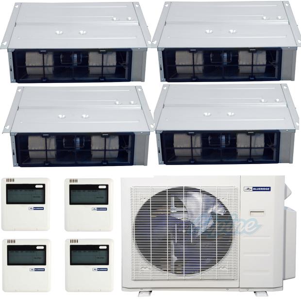 Photo of Blueridge BMM36HH19-12D-12D-12D-12D 36,000 BTU (3 Ton) 4-Zone 19.4 SEER2 Inverter R-410A XM3 Series Heat Pump Ultra Cool/Ultra Heat System 33008