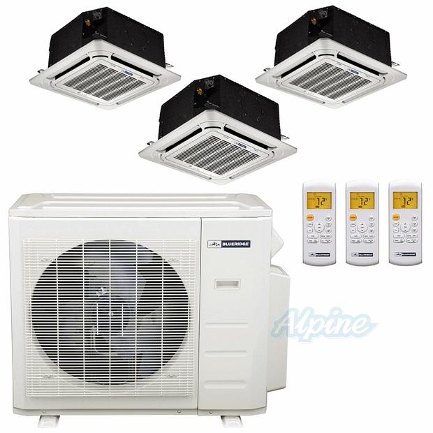 Photo of Blueridge BMM3622-12C-12C-18C 36,000 BTU (3 Ton) 3-Zone 23.1 SEER2 Inverter R-410A XM1 Series Heat Pump Condenser System 30555