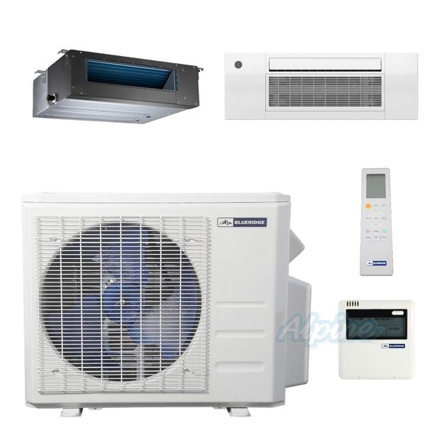 Photo of Blueridge BMM2722-12C2-12D 27,400 BTU (2.3 Ton) 2-Zone 22.25 SEER2 Inverter R-410A XM1 Series Heat Pump Condenser System 55507