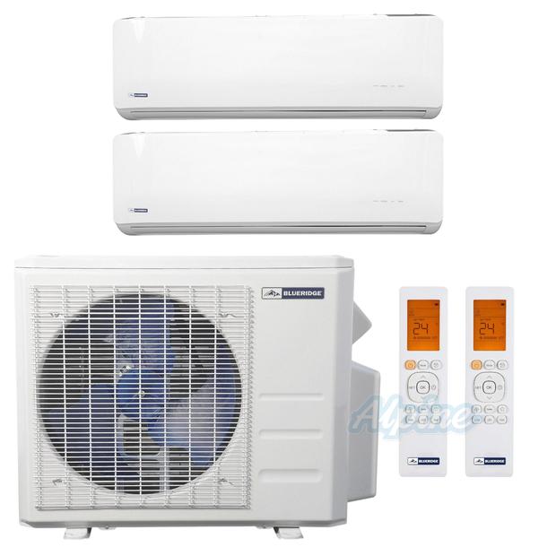 Photo of Blueridge BMM3622-18W-18W-OSA2 36,000 BTU (3.0 Ton) 21.8 SEER / 23.1 SEER2 - M2 SERIES - Two Zone Ductless Mini-Split Heat Pump System - Wi-Fi Capable 60748