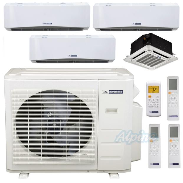 Photo of Blueridge BMM36HH21-6W-6W-6W-9C 36,000 BTU (3 Ton) 4-Zone 21 SEER2 Inverter R-410A XM3 Series Heat Pump Ultra Cool/Ultra Heat System 46727