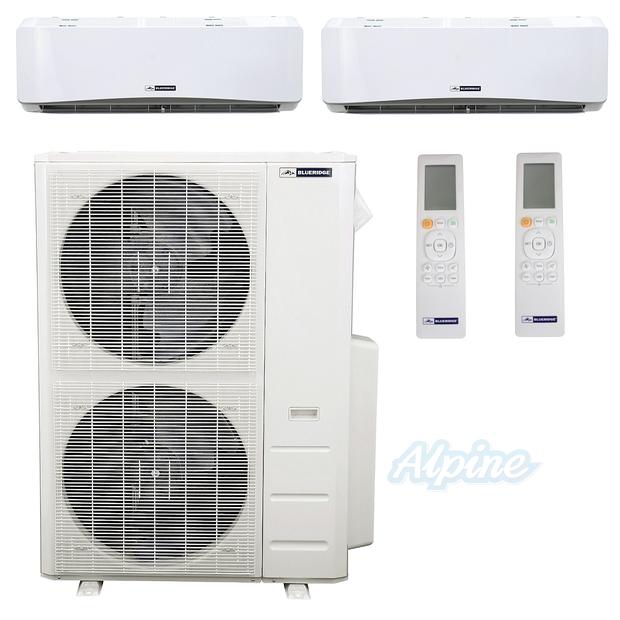 Photo of Blueridge BMM4821-24W-24W 48,000 BTU (4 Ton) 2-Zone 21.1 SEER2 Inverter R-410A XM1 Series Heat Pump Condenser System 46605