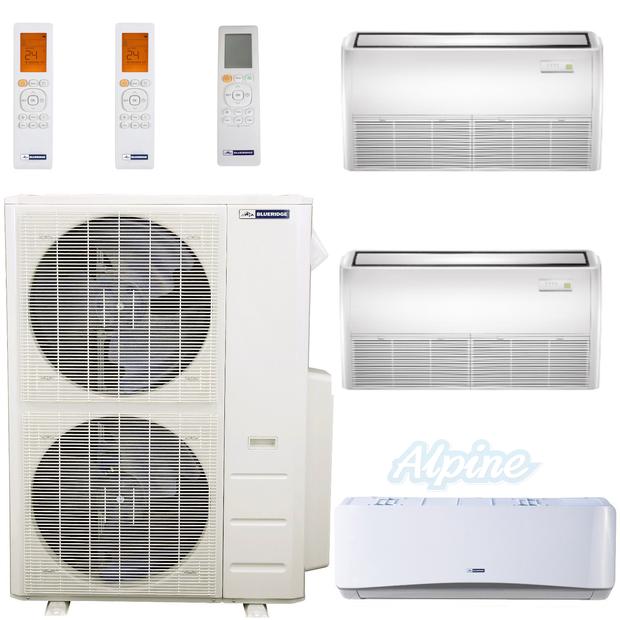 Photo of Blueridge BMM4821-6W-18F-18F 48,000 BTU (4 Ton) 3-Zone 21.1 SEER2 Inverter R-410A XM1 Series Heat Pump Condenser System 51806