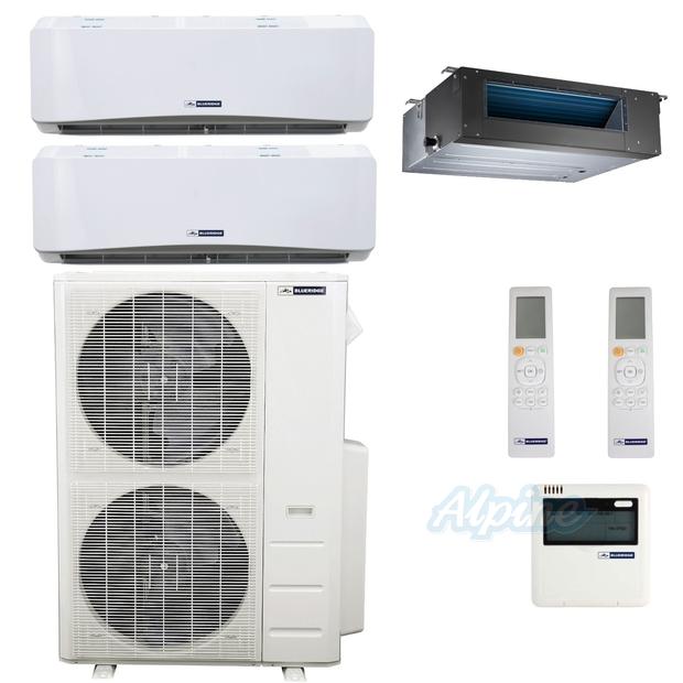 Photo of Blueridge BMM48HH21-6W-12D-24W 47,500 BTU (4 Ton) 3-Zone 21.05 SEER2 Inverter R-410A XM3 Series Heat Pump Ultra Cool/Ultra Heat System 46611