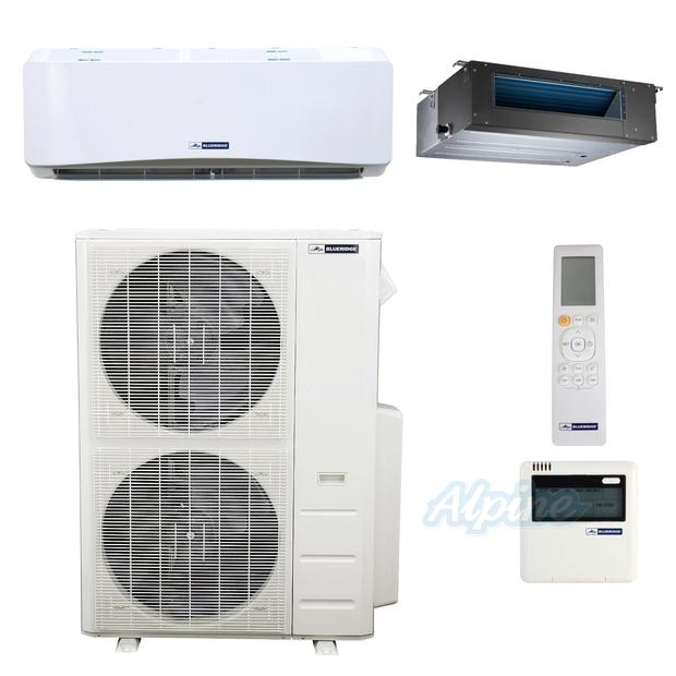 Photo of Blueridge BMM4821-24W-24D 48,000 BTU (4 Ton) 2-Zone 20.8 SEER2 Inverter R-410A XM1 Series Heat Pump Condenser System 46607