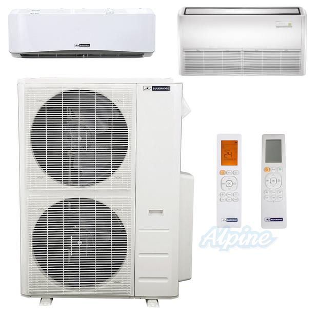 Photo of Blueridge BMM48HH21-24W-24F 48,000 BTU (4 Ton) 2-Zone 21.2 SEER2 Inverter R-410A XM3 Series Heat Pump Ultra Cool/Ultra Heat System 51801