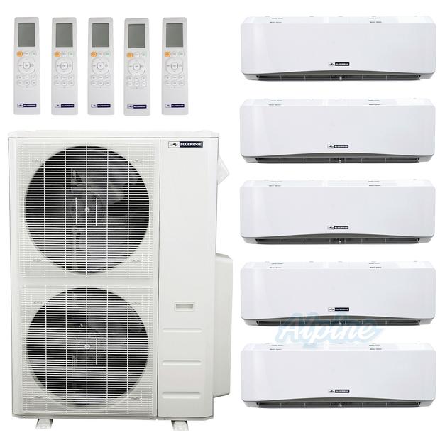 Photo of Blueridge BMM4821-6W-6W-6W-6W-24W 48,000 BTU (4 Ton) 5-Zone 21.1 SEER2 Inverter R-410A XM1 Series Heat Pump Condenser System 46667