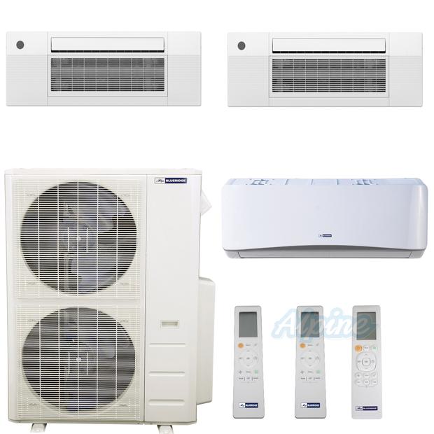 Photo of Blueridge BMM4821-6W-18C2-18C2 48,000 BTU (4 Ton) 3-Zone 21.1 SEER2 Inverter R-410A XM1 Series Heat Pump Condenser System 46775