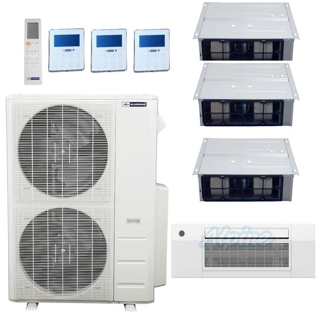 Photo of Blueridge BMM48HH21-12C2-12D-12D-12D 47,500 BTU (4 Ton) 4-Zone 21.05 SEER2 Inverter R-410A XM3 Series Heat Pump Ultra Cool/Ultra Heat System 55584