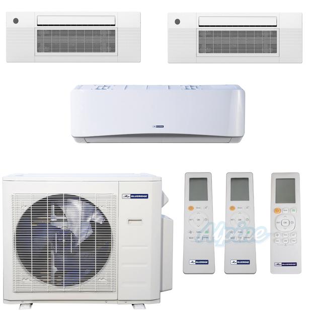 Photo of Blueridge BMM2723-6W-9C2-12C2 27,000 BTU (2.25 Ton) 22.5 SEER / 23.5 SEER2 - M2 SERIES - Three Zone Ductless Mini-Split Heat Pump System - Wi-Fi Capable 46742
