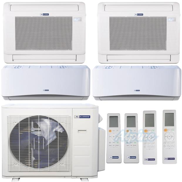 Photo of Blueridge BMM3622-6W-6W-16L-16L 36,000 BTU (3 Ton) 21.8 SEER / 23.1 SEER2 - M2 SERIES - Four Zone Ductless Mini-Split Heat Pump System - Wi-Fi Capable 46749