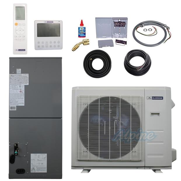 Photo of Blueridge BNG1A18ACN-18DH-KIT25 18,000 BTU 18.5 SEER2 Ultra Efficient Ducted AC Condenser/Air Handler System KIT 60154