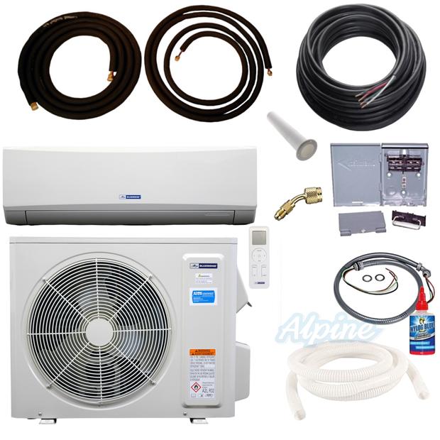 Photo of Blueridge BXS1Z24SC0-24WM KIT15 24,000 BTU (2 Ton) 1-Zone 21 SEER2 Inverter R-32 XS1 Heat Pump Condenser System KIT 15FT 63743