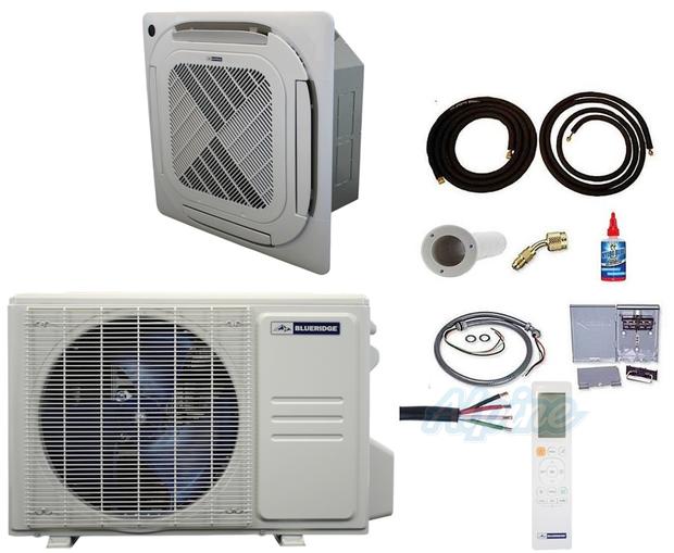 Photo of Blueridge BXS5A12UC0-12CC4-KIT25 12,000 BTU (1 Ton) 1-Zone 22.2 SEER2 Inverter R-454B XS5 Heat Pump Ultra Cool/Ultra Heat System KIT 25 FT 60669