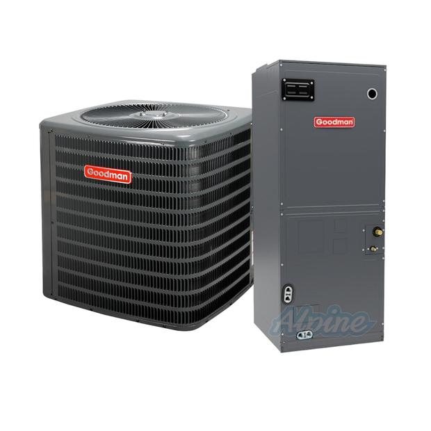 Photo of Goodman GSZV903610-AMVE36CP1400BA (Kit No. D2354) 3 Ton Inverter Heat Pump, 3 Ton Multi-Positional Variable Speed Air Handler, 18.5 SEER2 Split System Kit 54779