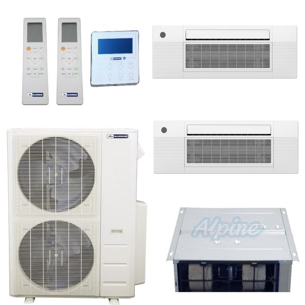 Photo of Blueridge BMM4821-12D-18C2-18C2 48,000 BTU (4 Ton) 3-Zone 20.8 SEER2 Inverter R-410A XM1 Series Heat Pump Condenser System 55655