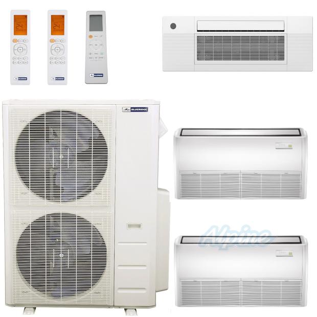 Photo of Blueridge BMM4821-12C2-18F-24F 48,000 BTU (4 Ton) 3-Zone 21.1 SEER2 Inverter R-410A XM1 Series Heat Pump Condenser System 55653